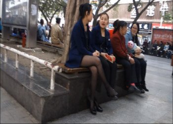 Business Woman Sit Together For Talk Their Work